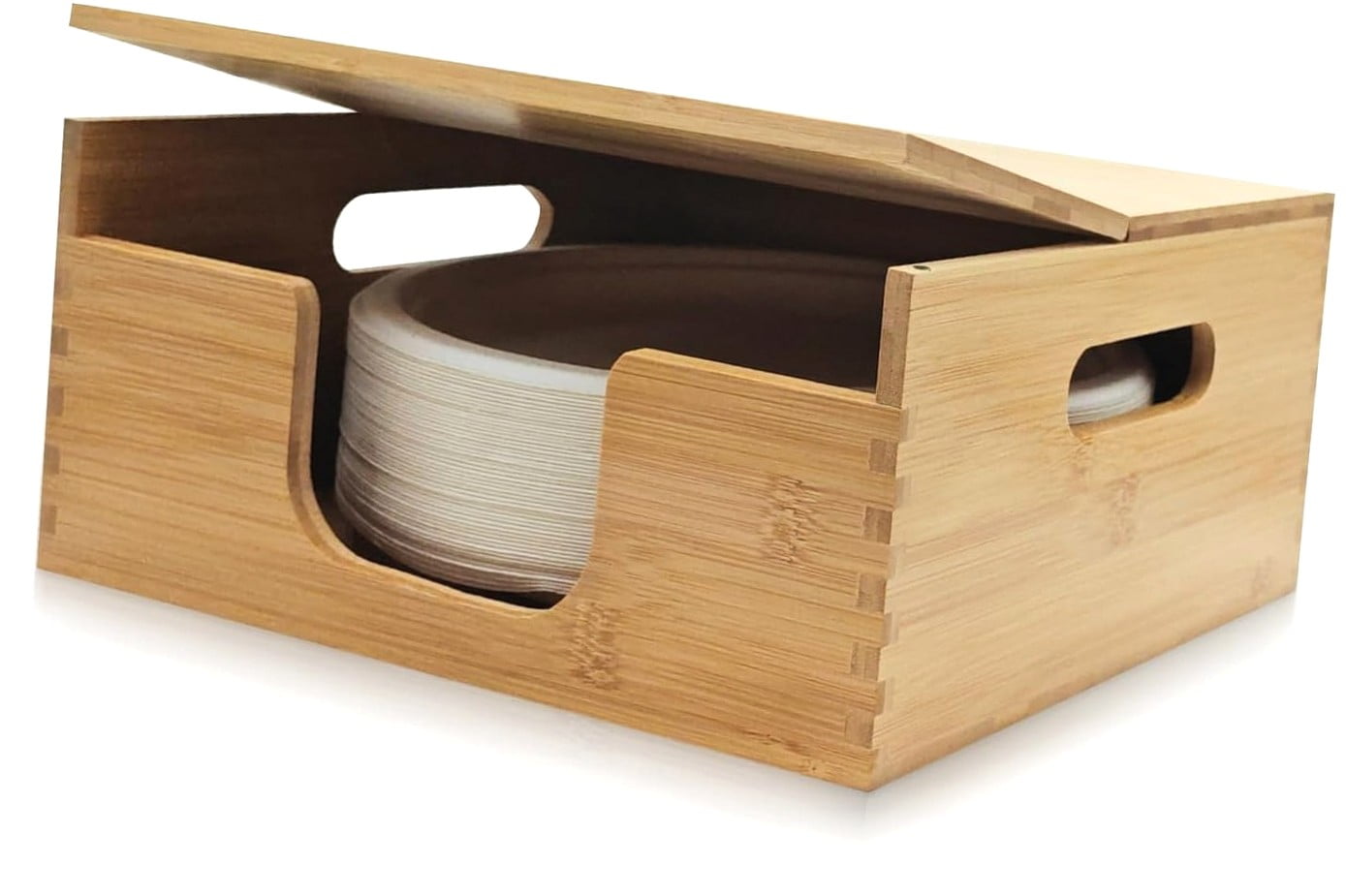 Wellsay Paper Plate Storage, Paper Plate Holders and Dispenser, for ...