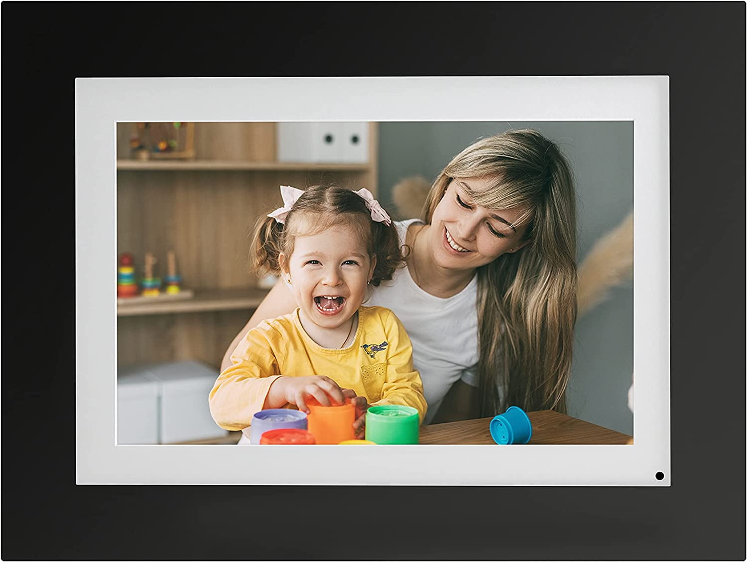PhotoShare 8" Black Smart Digital Picture Frame with HD Touchscreen