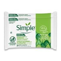 Simple Kind To Skin Micellar Make Up Remover Wipes, Face Wipes, 2 pc