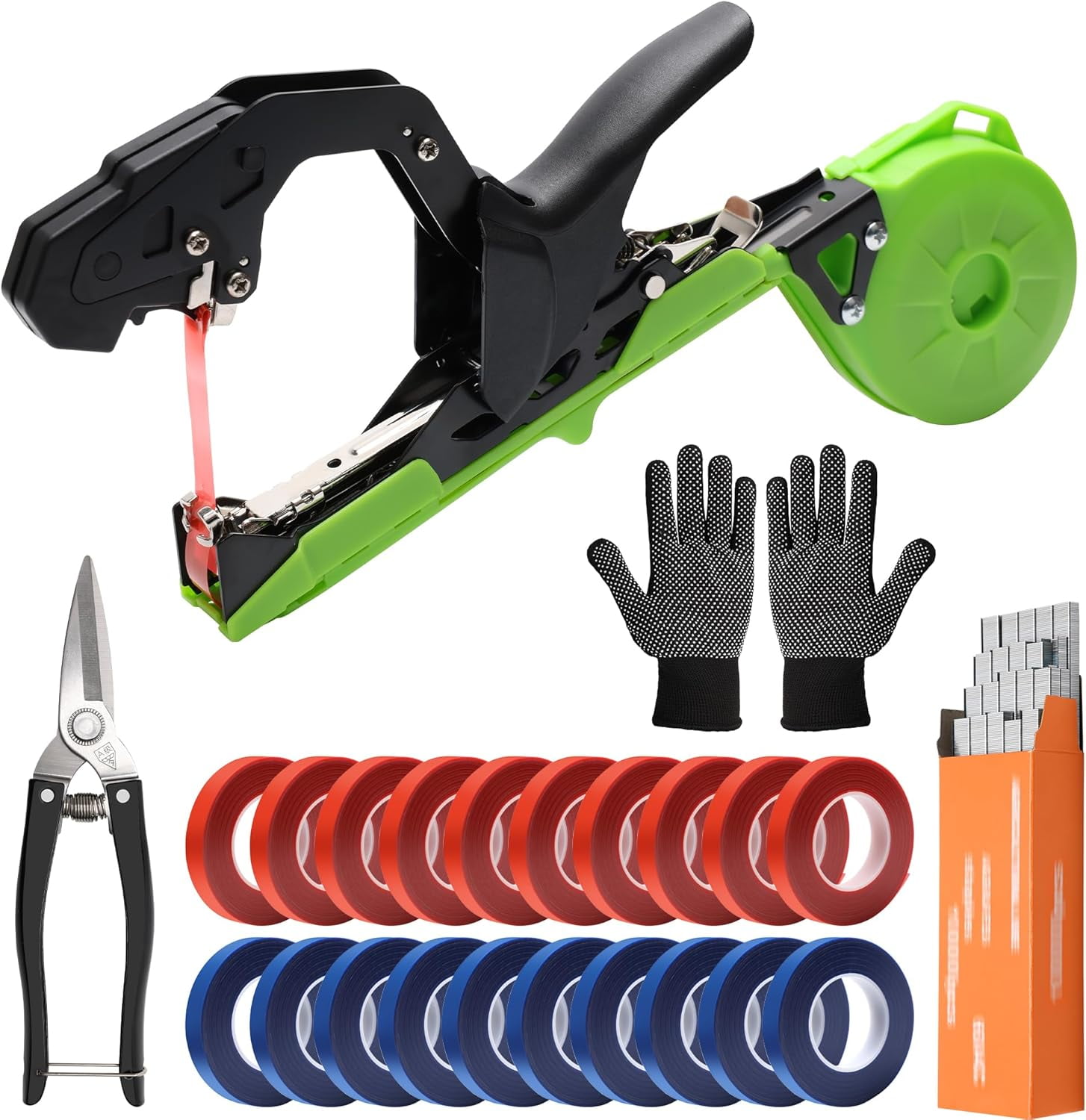 Wellsay Plant Tying Mane, Lightweight Plant Tape Gun Tool to Tie Up ...