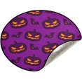 Wellsay Pumpkin Autumn Fall Christmas Tree Mats Waterproof Tree Skirt