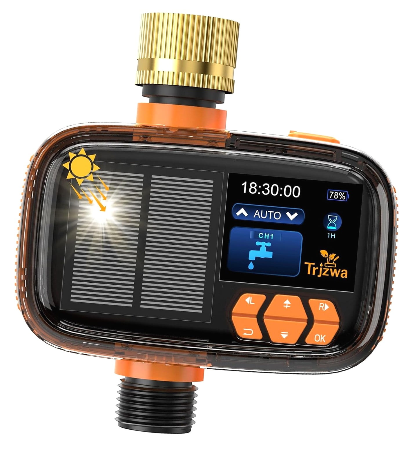 Wellsay Solar Timer Water Timer, Irrigation for Solar&USB-Charging ...