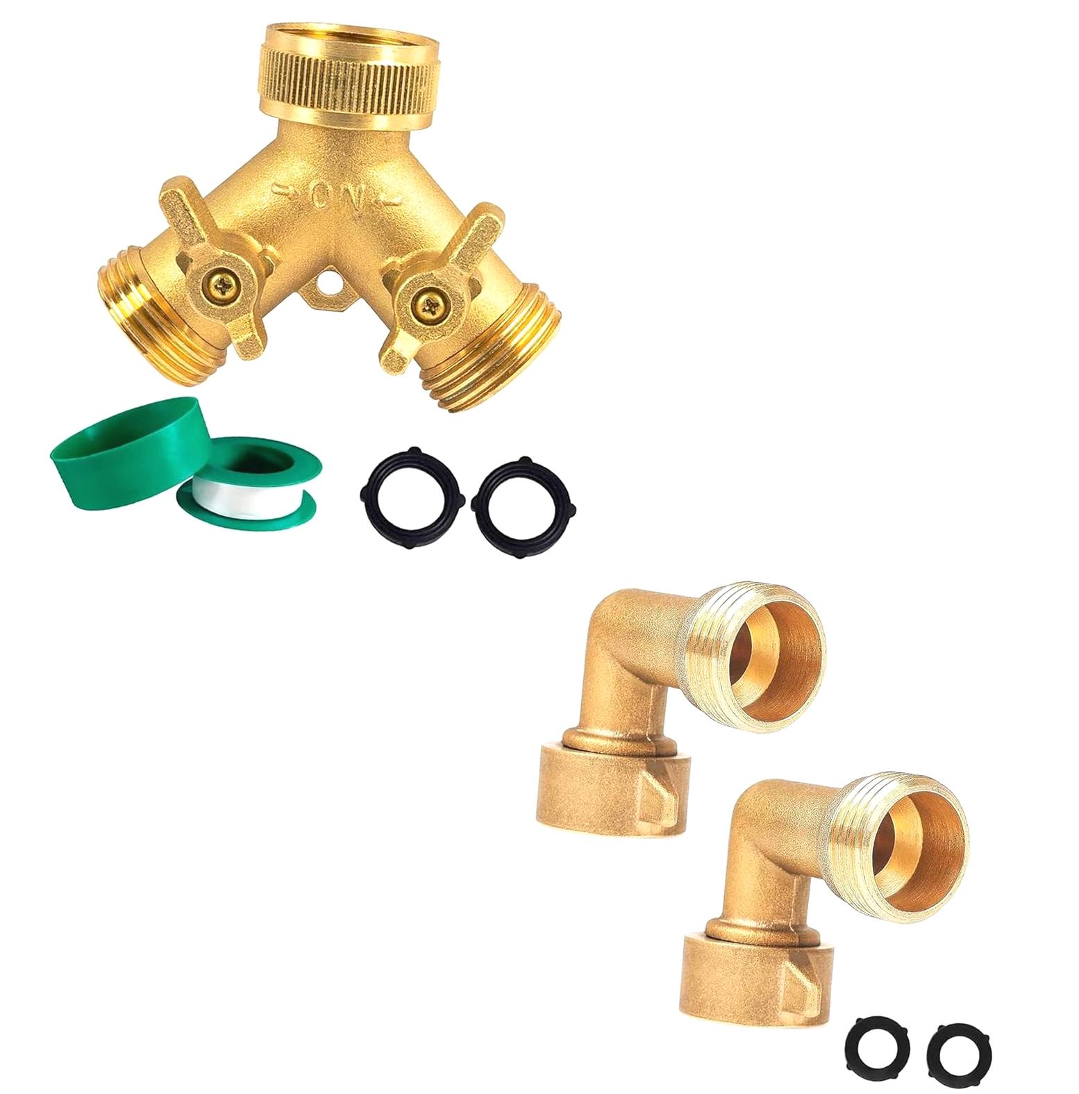 Wellsay Splitter + 90 Degree Elbow Connectors - Walmart.com