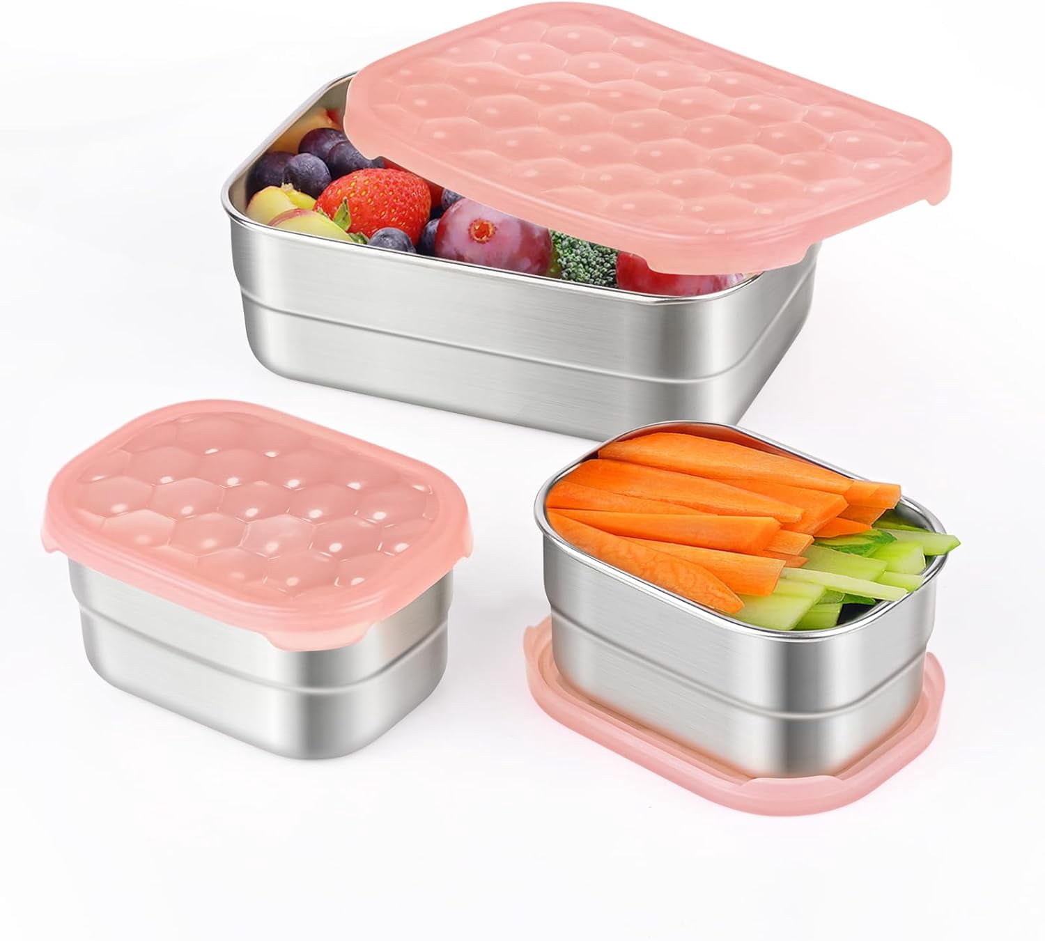 Wellsay Stainless Steel Lunch Containers for Kids | Leak of BPA Free ...