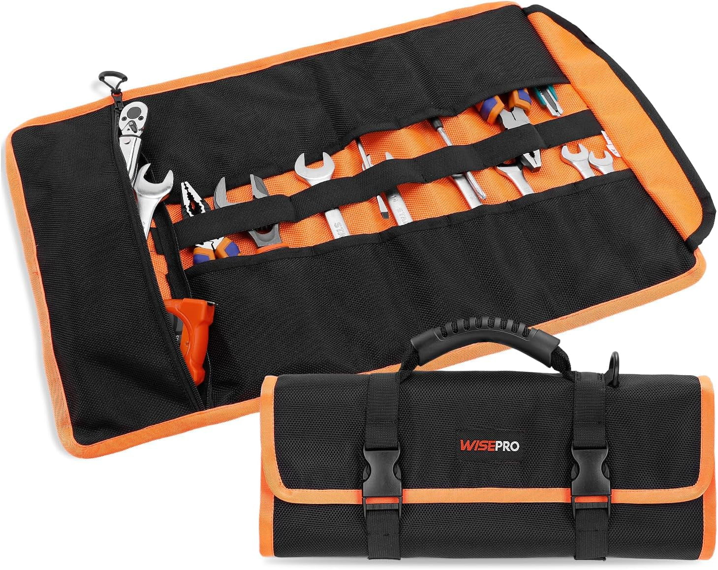 Tool Roll Heavy Duty Tool Roll Bag Organizer Roll Up Tool Pouch with 20 + 1 Pocket Brown Tool Roll Heavy Duty Tool Roll Bag Organizer Roll Up Tool Pouch with 20 + 1 Pocket Brown