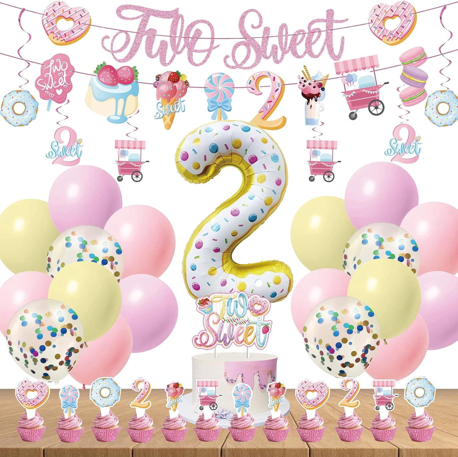 Two Sweet Birthday Decorationsnull
