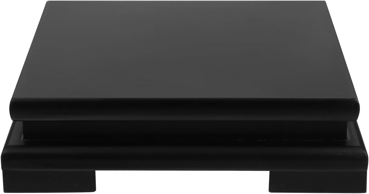 Wellsay Wooden Display Stand Square Wood Display Base Risers Square ...