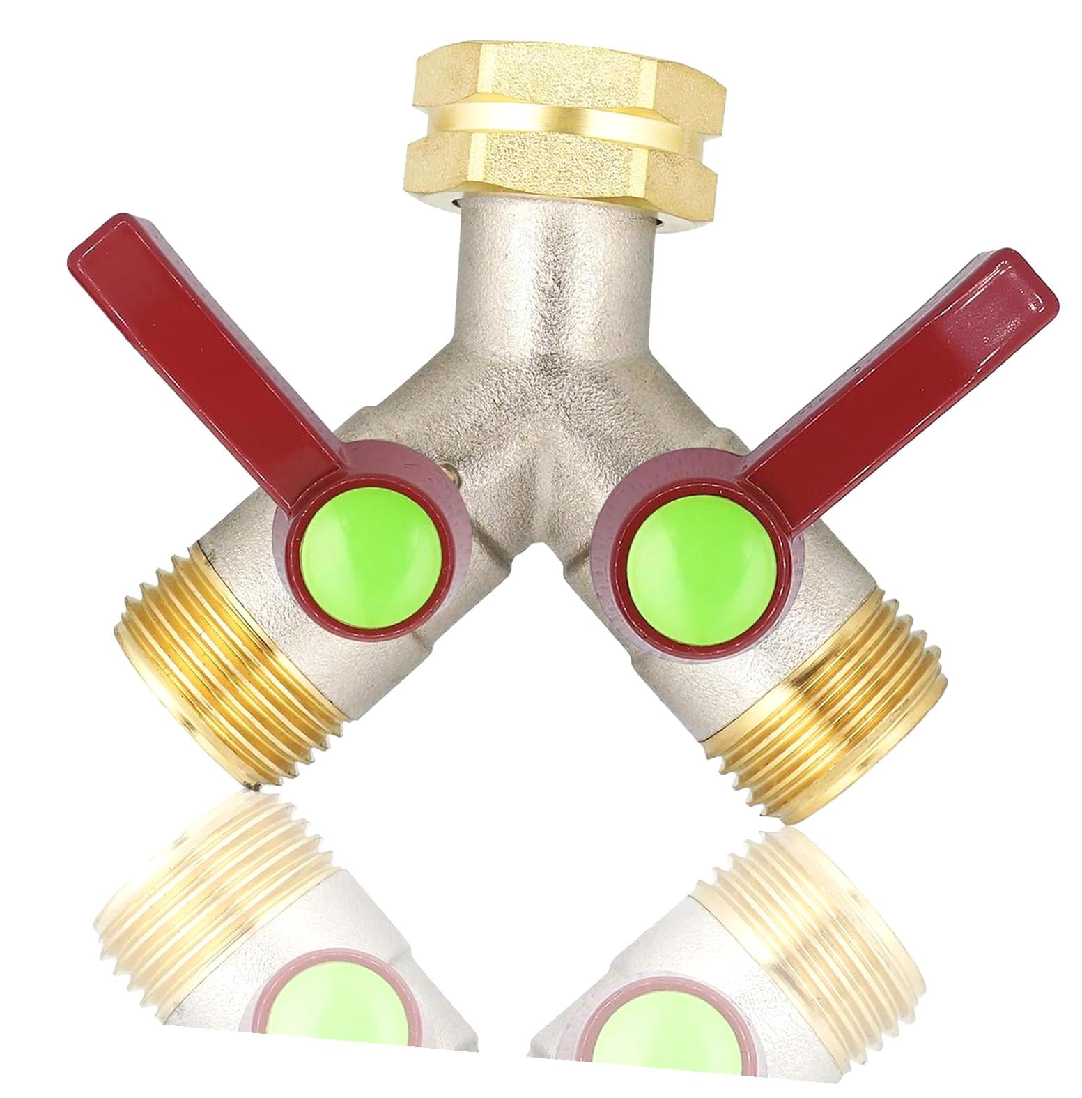 Wellsay Y-Valve Divider, 3/4” GHT Threads, High-Quality, Y-Splitter 2 ...