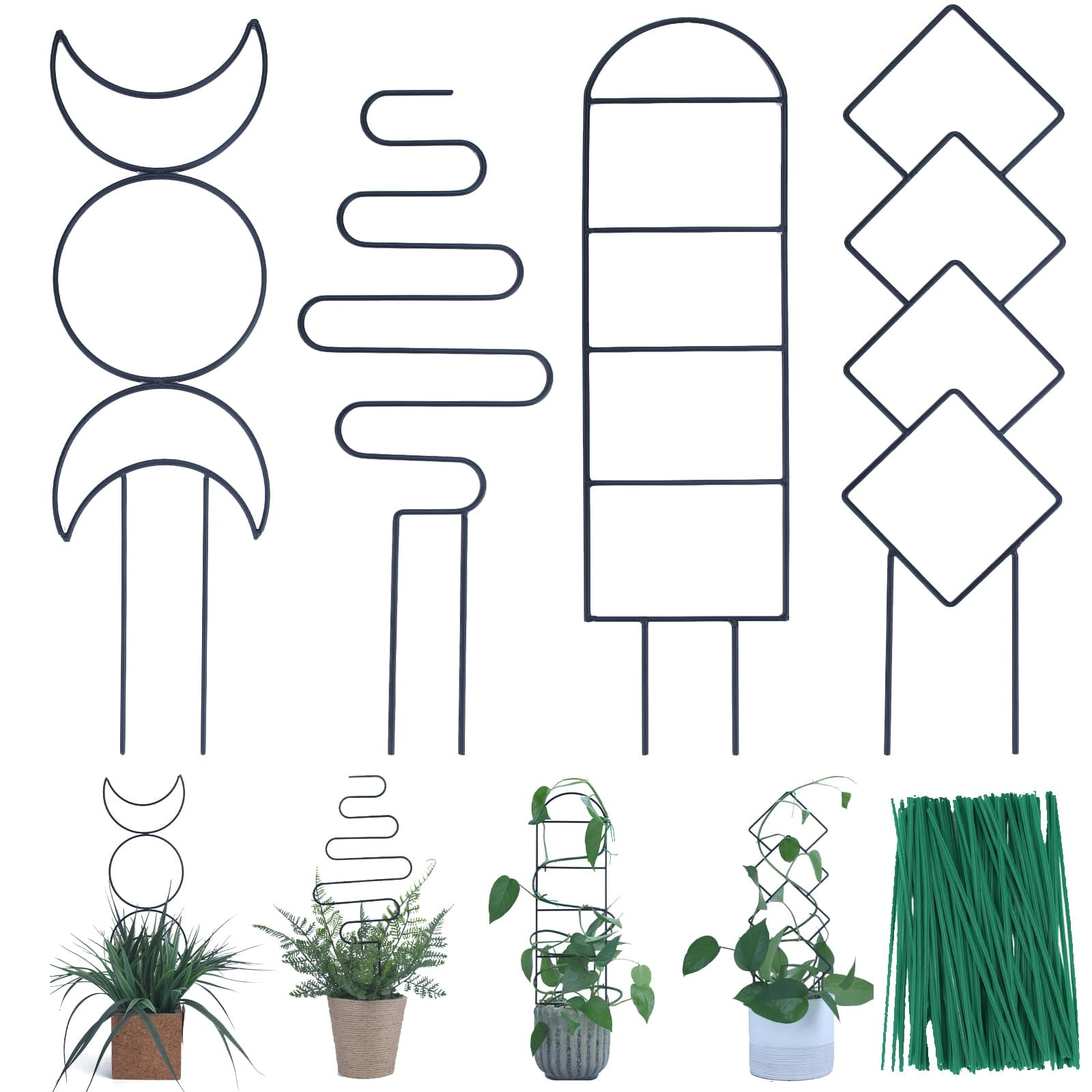 Wellsign Indoor Plant Trellis For Climbing Plants 16inch Small Garden wellsign-indoor-plant-trellis-for-climbing-plants-16inch-small-garden