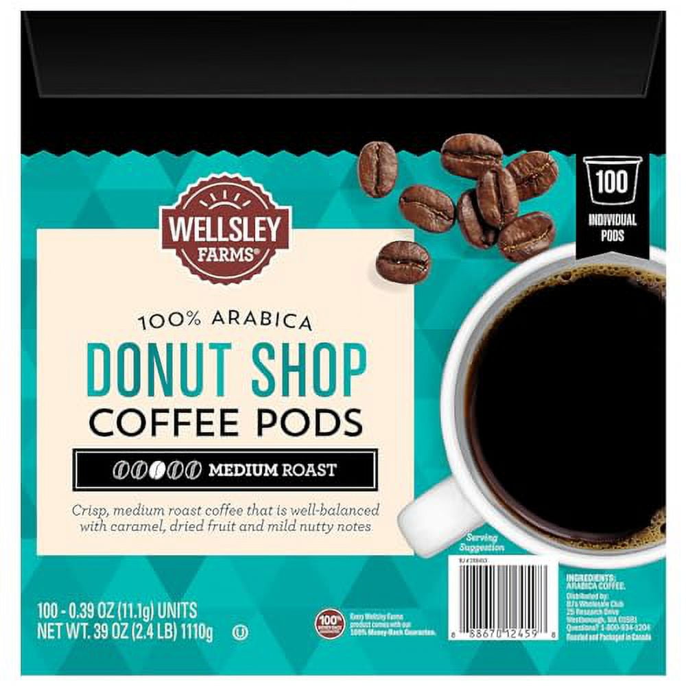 Wellsley Farms Donut Shop Coffee Pods 100 CT