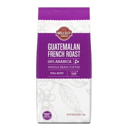 Wellsley Farms French Roast Guatemalan Whole Bean Coffee, 40 oz.