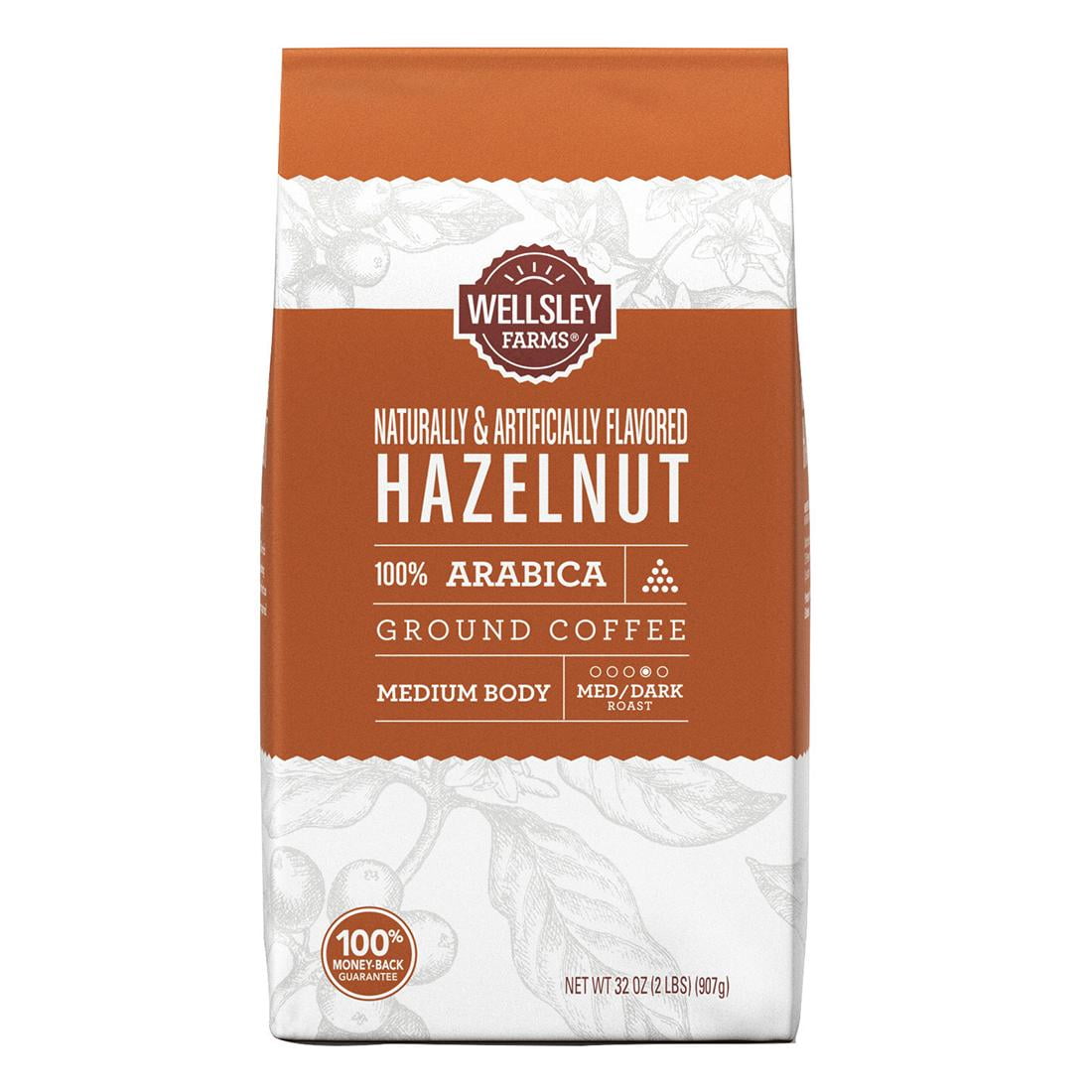Wellsley Farms Hazelnut Ground Coffee, 32 oz. 2 Pack