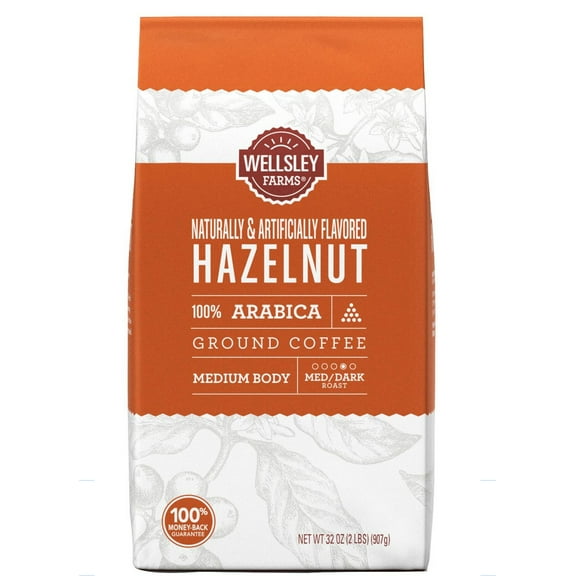 Wellsley Farms Hazelnut Ground Coffee, 32 oz.