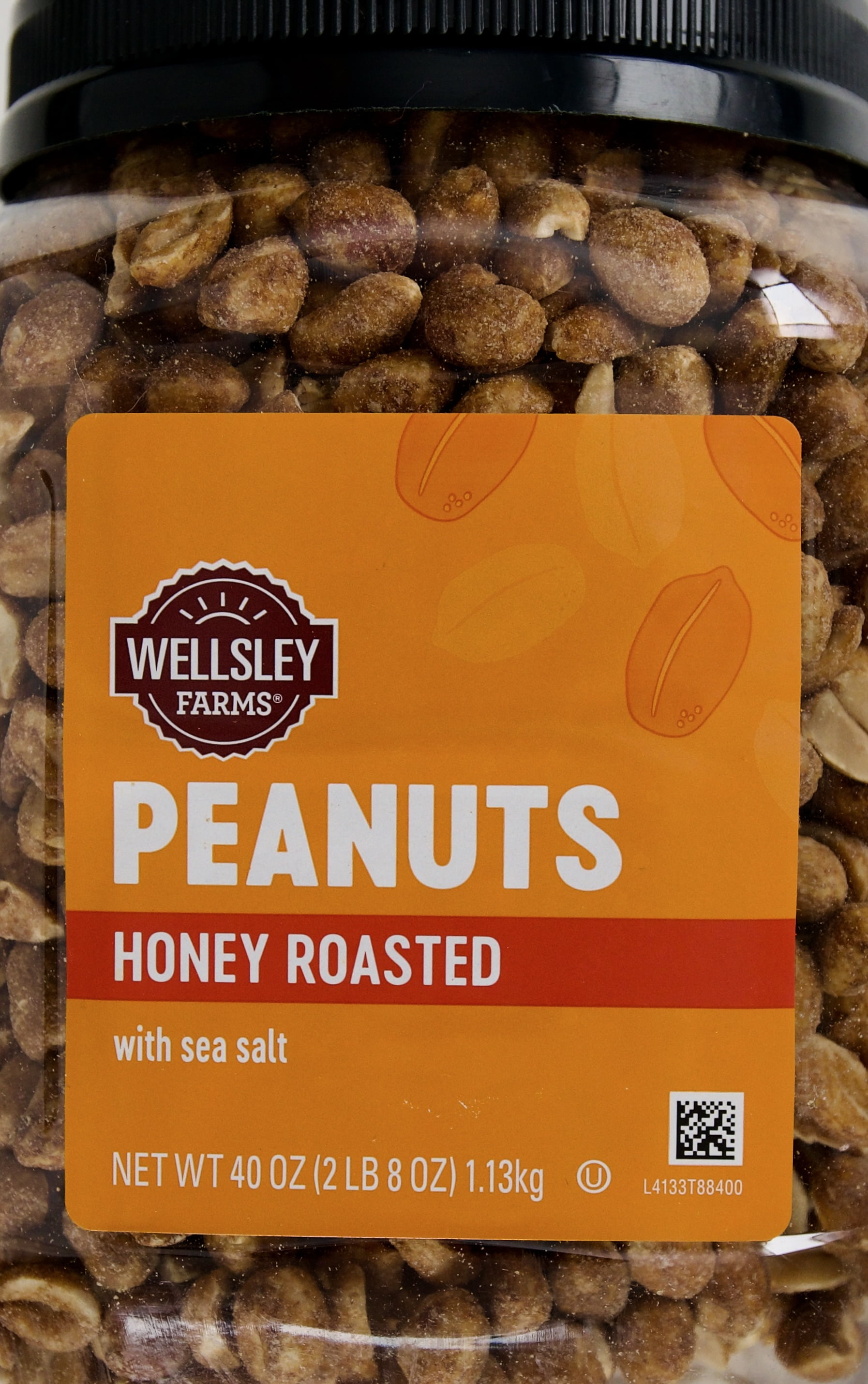 Wellsley Farms Honey Roasted Peanuts with Sea Salt, 40 Ounce