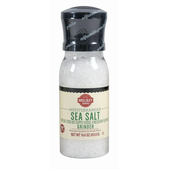 Wellsley Farms Mediterranean Sea Salt Grinder, 14.6 oz.