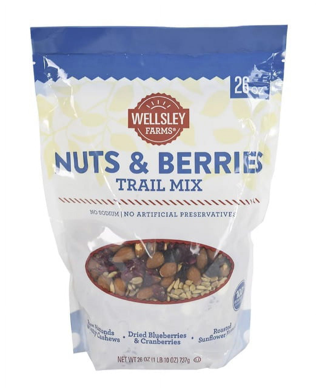 Wellsley Farms Nuts & Berries Trail Mix, 26 oz.