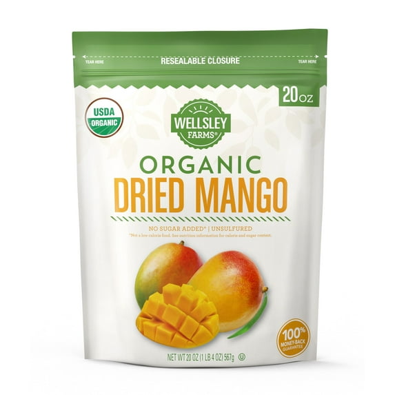 Product of Wellsley Farms Organic Dried Mango, 20 oz.