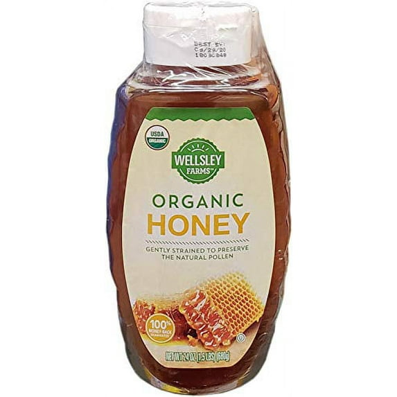Wellsley Farms Organic Honey, 3 Pk./24 Oz. Net Wt 72 Oz,, ()