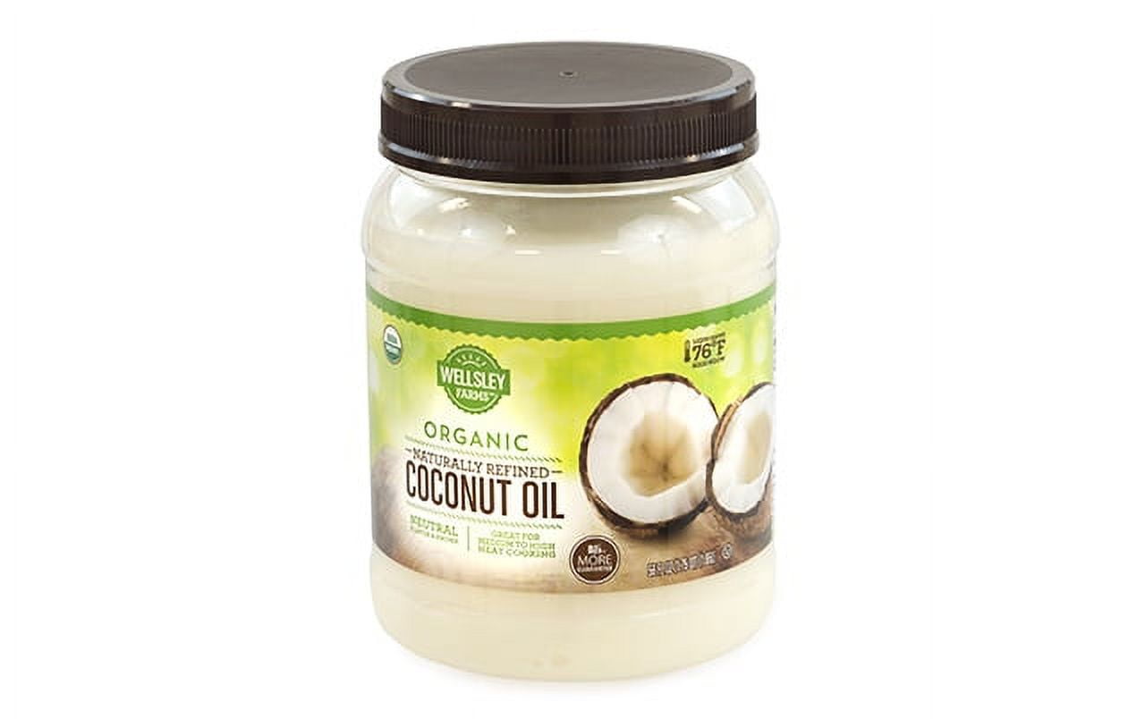 Wellsley Farms Organic Naturally Refined Coconut Oil, 54 fl oz