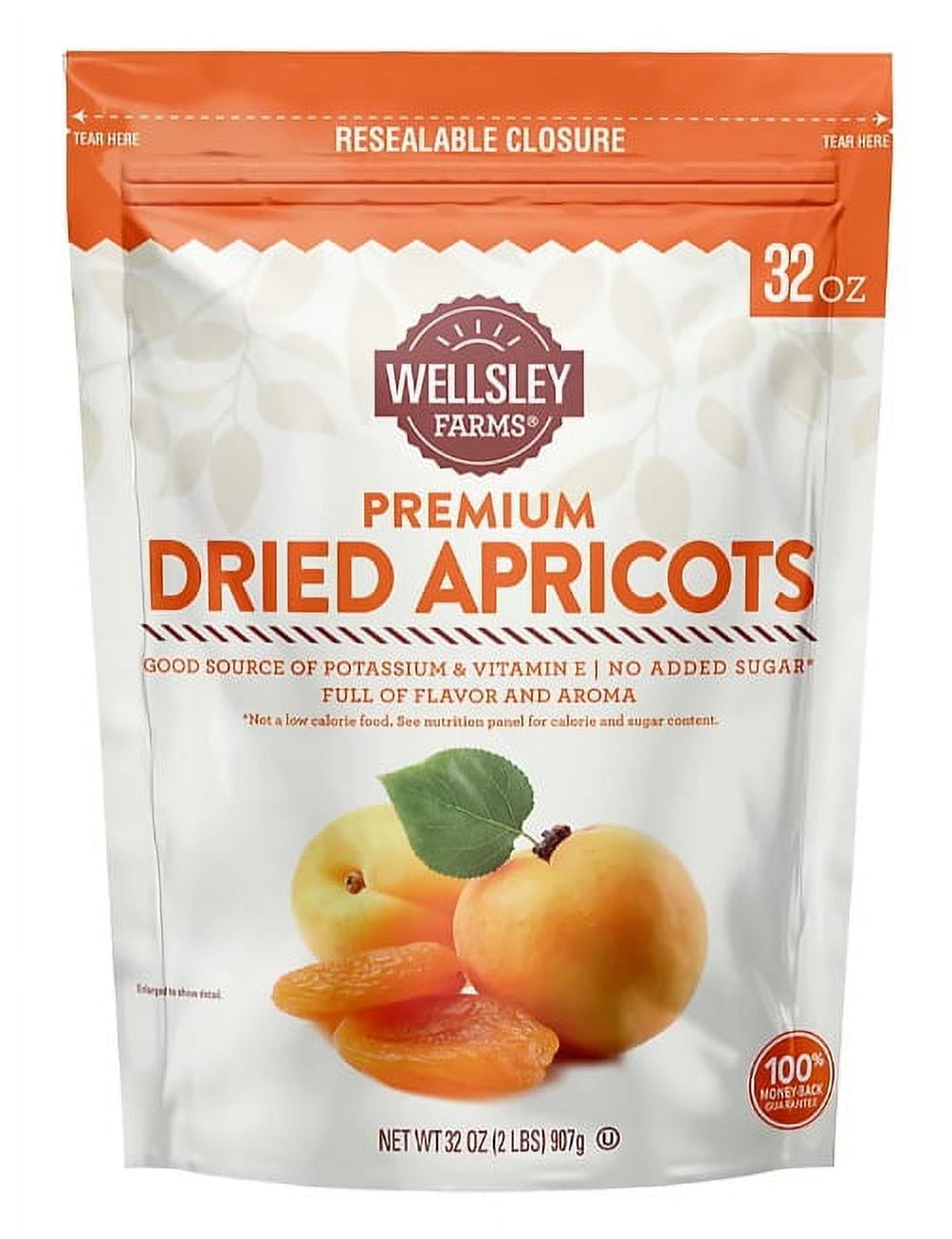 Wellsley Farms Premium Dried Apricots, 32 oz.