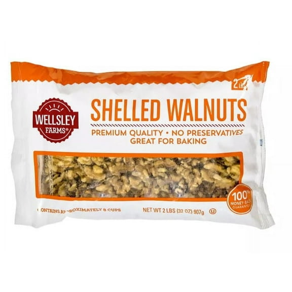 Wellsley Farms Shelled Walnuts, 32 oz.