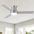 thumbnail image 1 of Wellspeed 48 in. Mordern Ceiling Fan with Dimmable Light Kit and Remote, 3 Blades, 6-Speed Reversible DC Motor, for Indoor, Brushed Nickel, 1 of 11