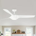 thumbnail image 1 of Wellspeed 56 in. 3-Blade Indoor Matte White Indoor Ceiling Fan with LED Light Kit and Remote Control, 1 of 15