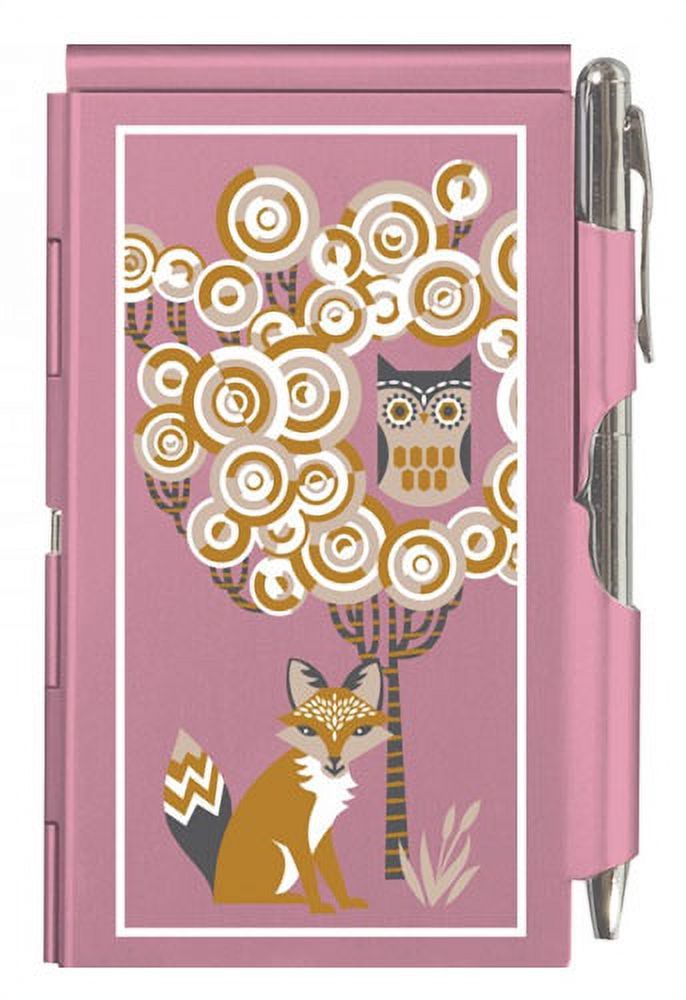 Wellspring Flip Notes Portable Refillable NotepadThe Owl And The Fox