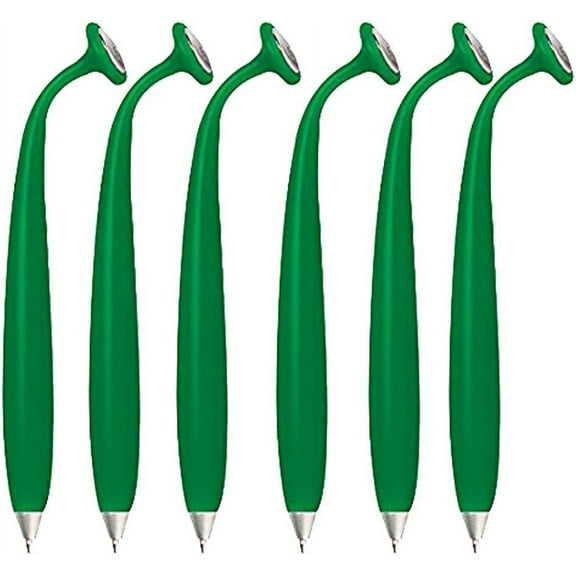 Wellspring Wiggle Pen - Magnetic Pens For Fridge And Other Magnetic Surfaces, For Making Quick Notes Or Lists, Use With A Grocery List Magnet Pad For Fridge Jade, 6-pack