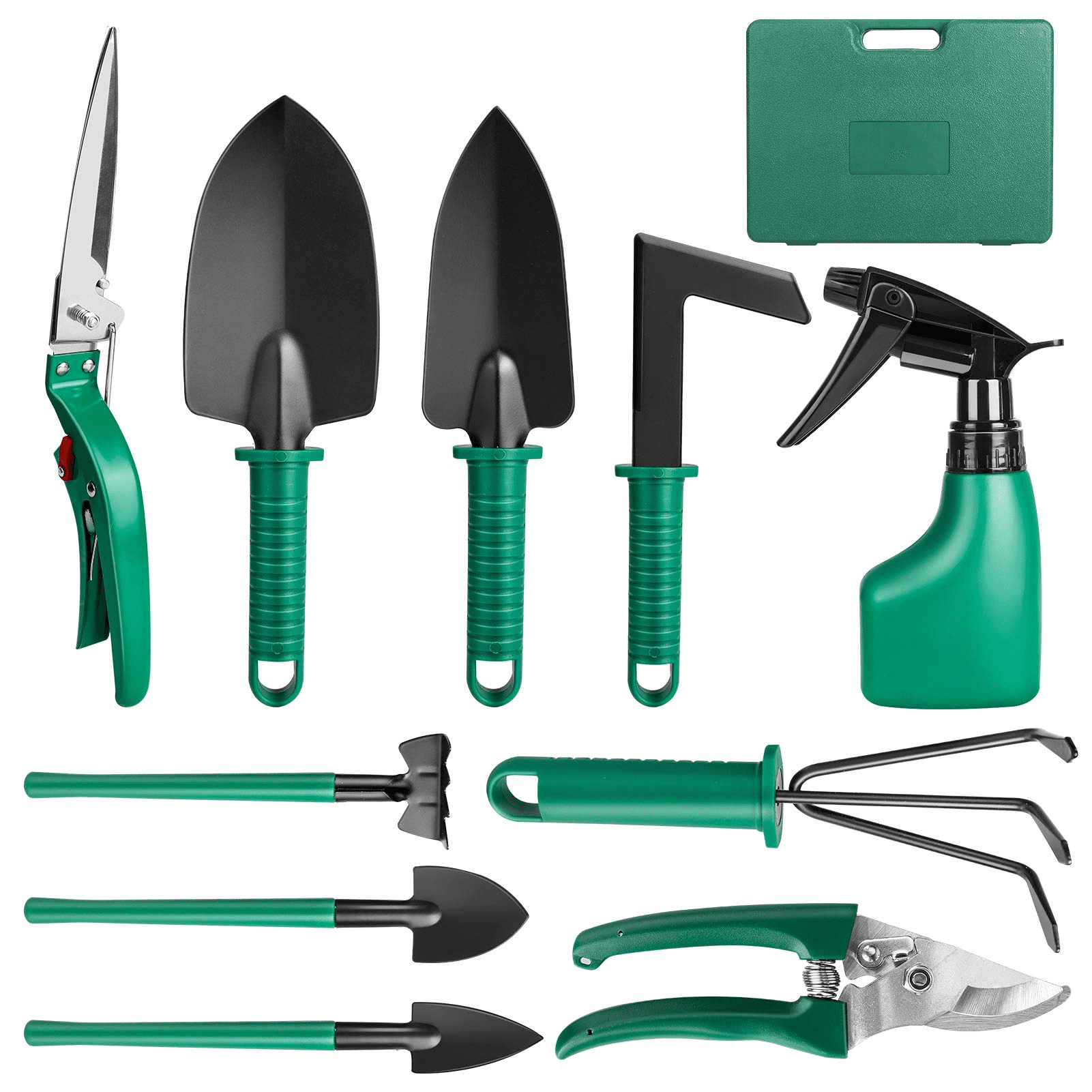 Welltop Garden Tools Set, 10PCS Garden Hand Tool Kit Lightweight