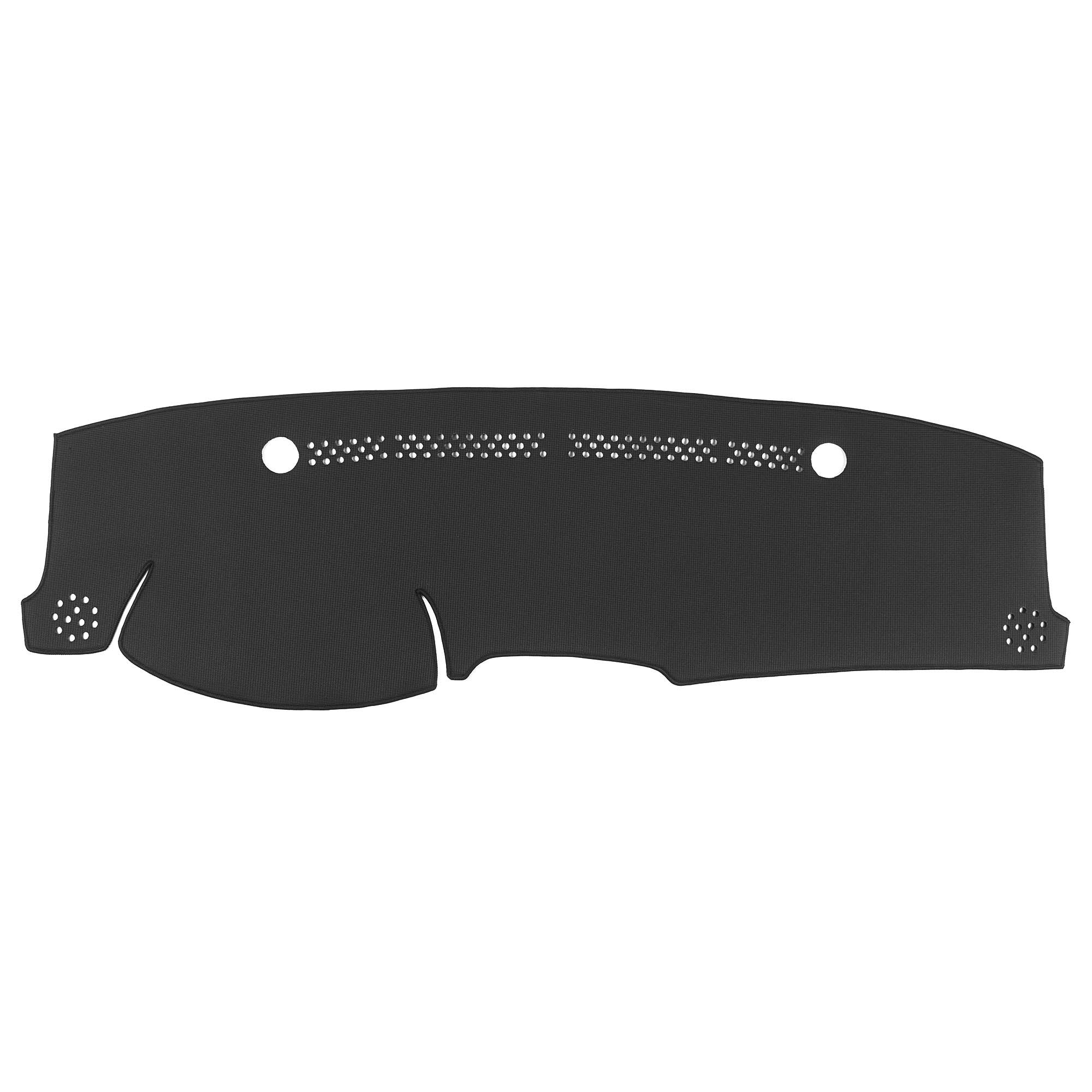 Dashboard Cover Mat For Hyundai Sonata 2011-2014 - Black Polyester Dash Cover With Non-Slip Silicone Backing