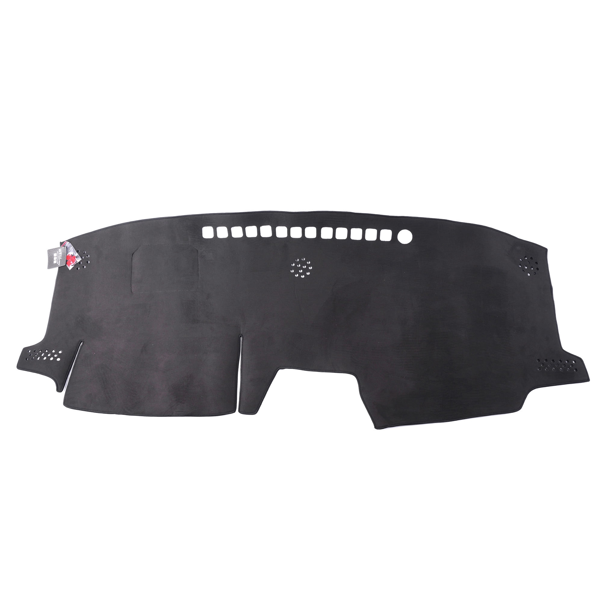 Wellvisors Black Suede Dash Mat Dashboard Cover Compatible With Toyota ...