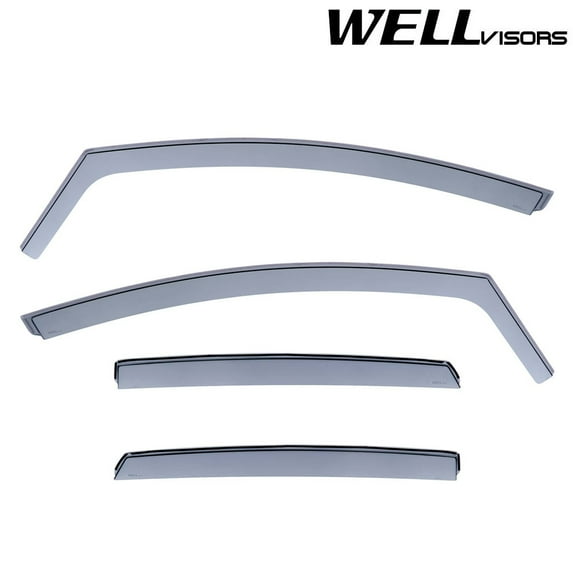 Wellvisors In-Channel Window Visors Wind Deflector Front and Rear for Ford Fiesta 2011-2019 Hatchback 3-351FD001