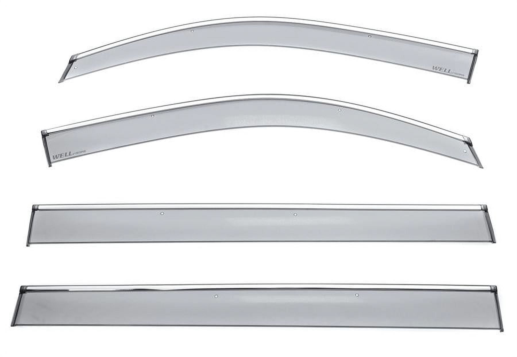 Wellvisors Side Window Visors Deflectors Rain Guards With Chrome Trim ...