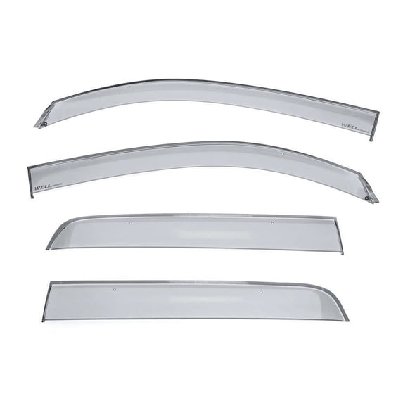 Wellvisors Side Window Visors Deflectors Rain Guards Premiums Series for 2016-2023 Toyota Tacoma Crew Cab 3-847TY047