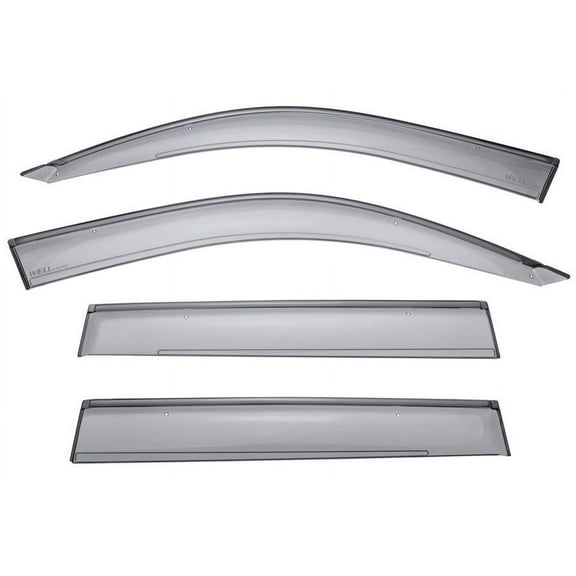 Wellvisors Side Window Visors Deflectors Rain Guards With Black Trim for 2003-2009 Lexus GX470 3-847LX020