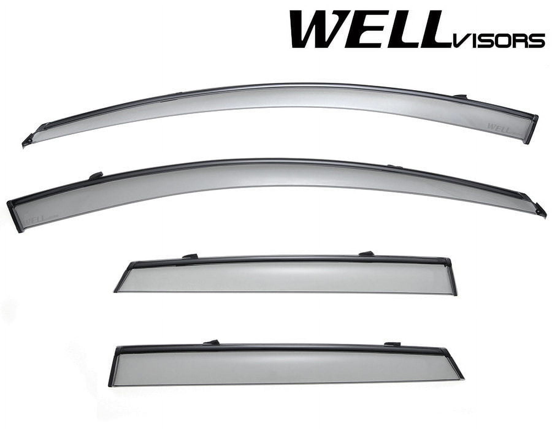Wellvisors Side Window Visors Deflectors Rain Guards With Black Trim