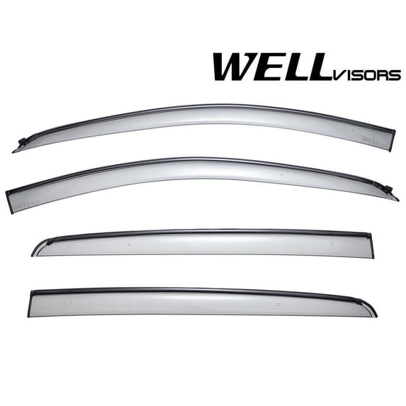 Wellvisors Side Window Visors Deflectors Rain Guards With Black Trim for 2012-2020 Chevrolet Sonic Hatchback 3-847CH002