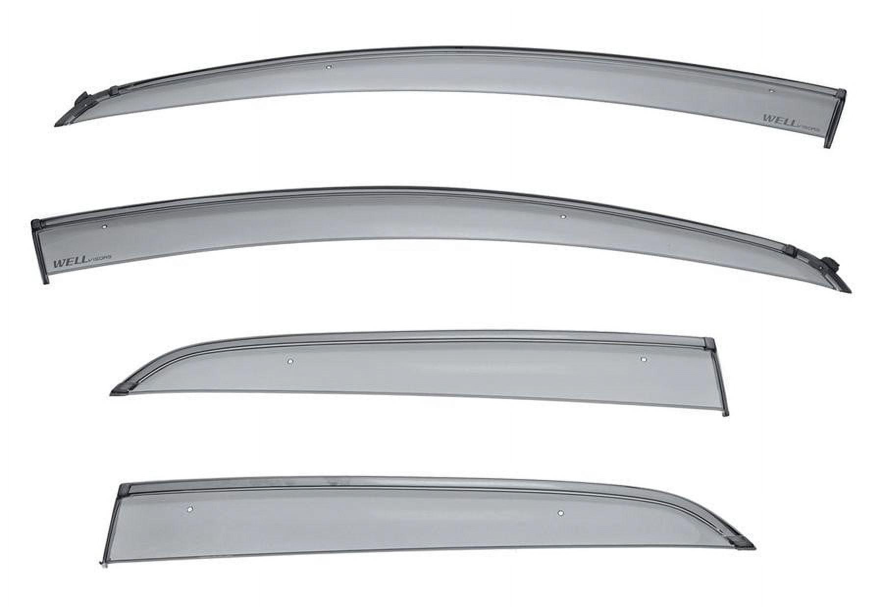 WellVisors Window Visors For BMW E90 Sedan 2006-2011 – Smoke Black Rain Deflectors 4-Door