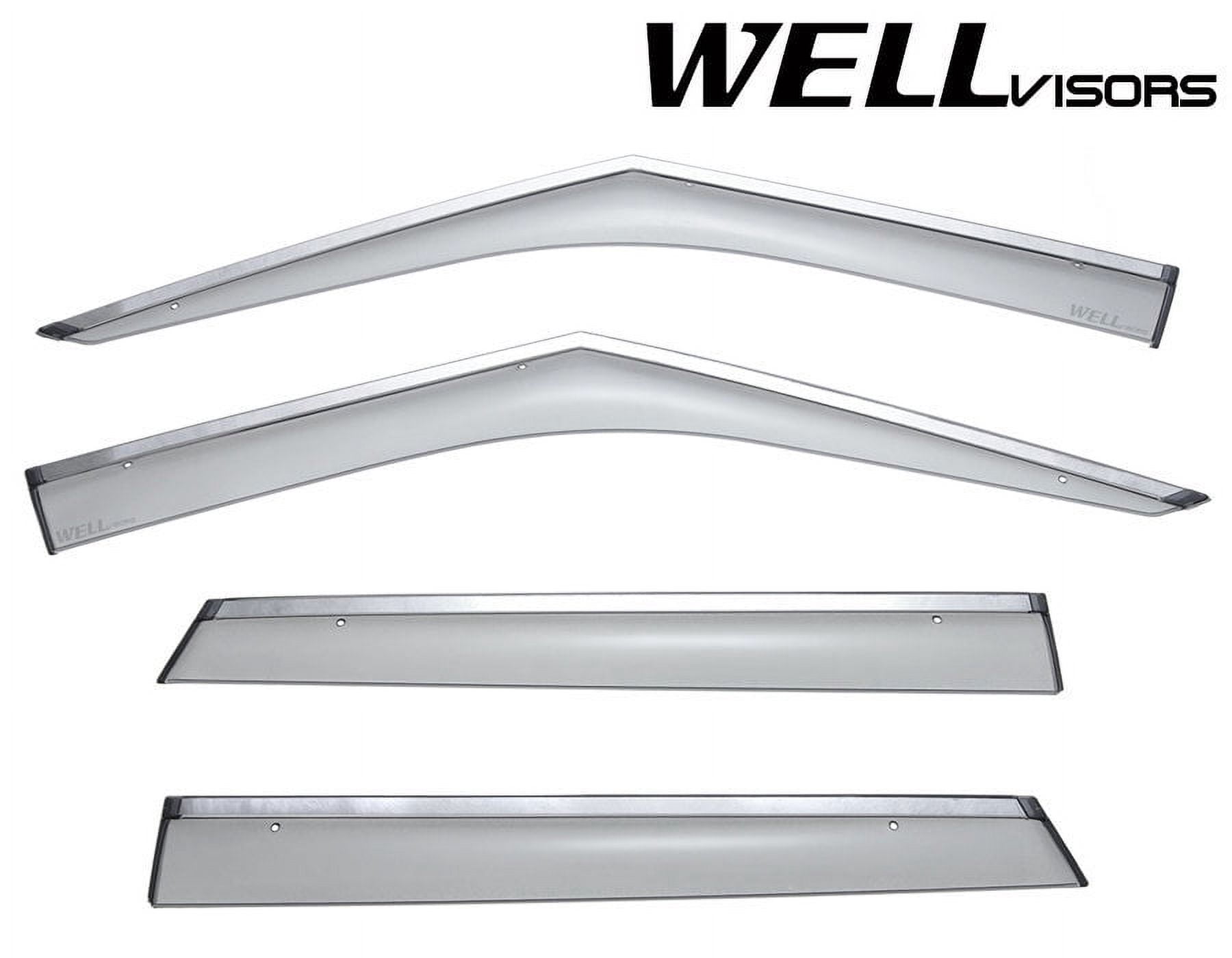 Wellvisors Side Window Visors Deflectors Rain Guards With Chrome Trim ...