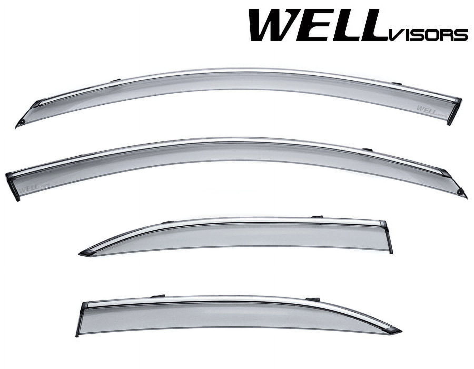 Wellvisors Side Window Visors Deflectors Rain Guards With Chrome Trim ...