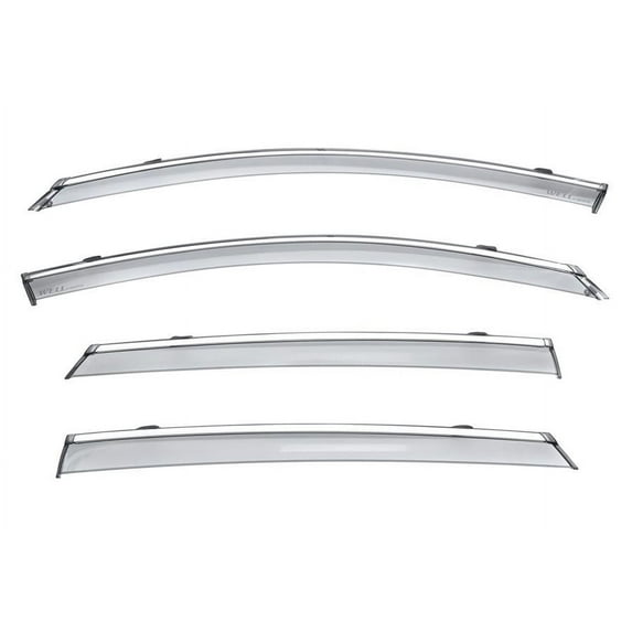 Wellvisors Side Window Visors Deflectors Rain Guards With Chrome Trim for 2016-2020 Kia Optima 3-847KA014