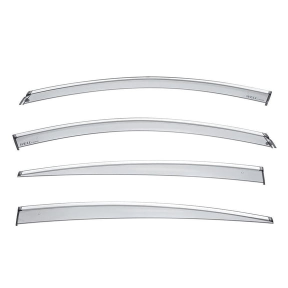 Wellvisors Side Window Visors Deflectors Rain Guards With Chrome Trim for 2018-2020 Buick Regal Sportback 3-847BU009