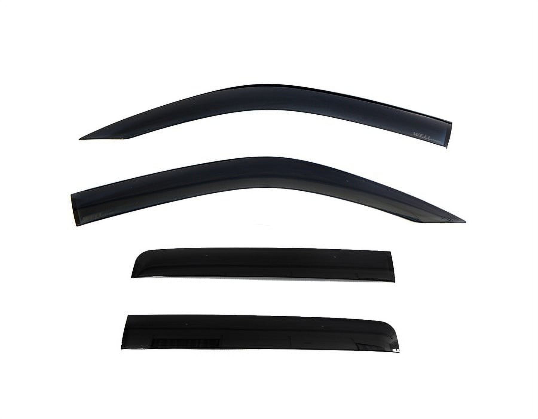 WELLvisors Window Visors For Suzuki Aerio SX Hatchback 2002-2006 – Smoke Tint