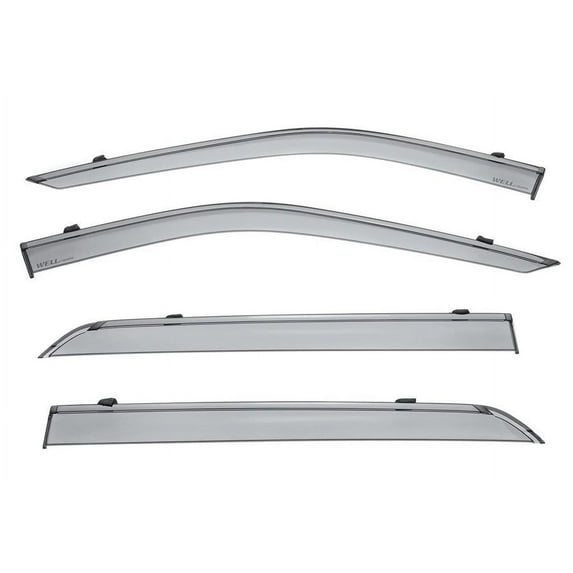 Wellvisors Side Window Visors Wind Deflectors Rain Guard With Black Trim for 2018 2019 2020 2021 2022 2023 2024 Nissan Kicks 3-847NS020