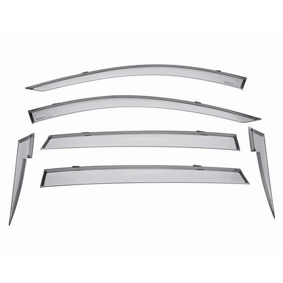 Wellvisors Side Window Visors Wind Deflectors Rain Guard With Black Trim for 2019 2020 2021 2022 2023 2024 Acura RDX 3-847AC016