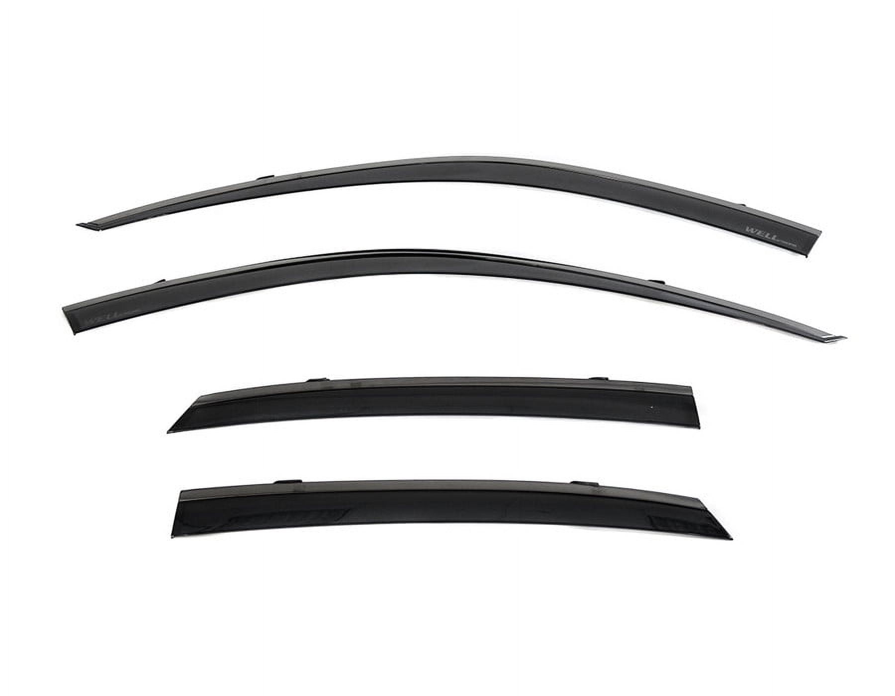 Wellvisors Side Window Visors Wind Deflectors Rain Guard With Black ...