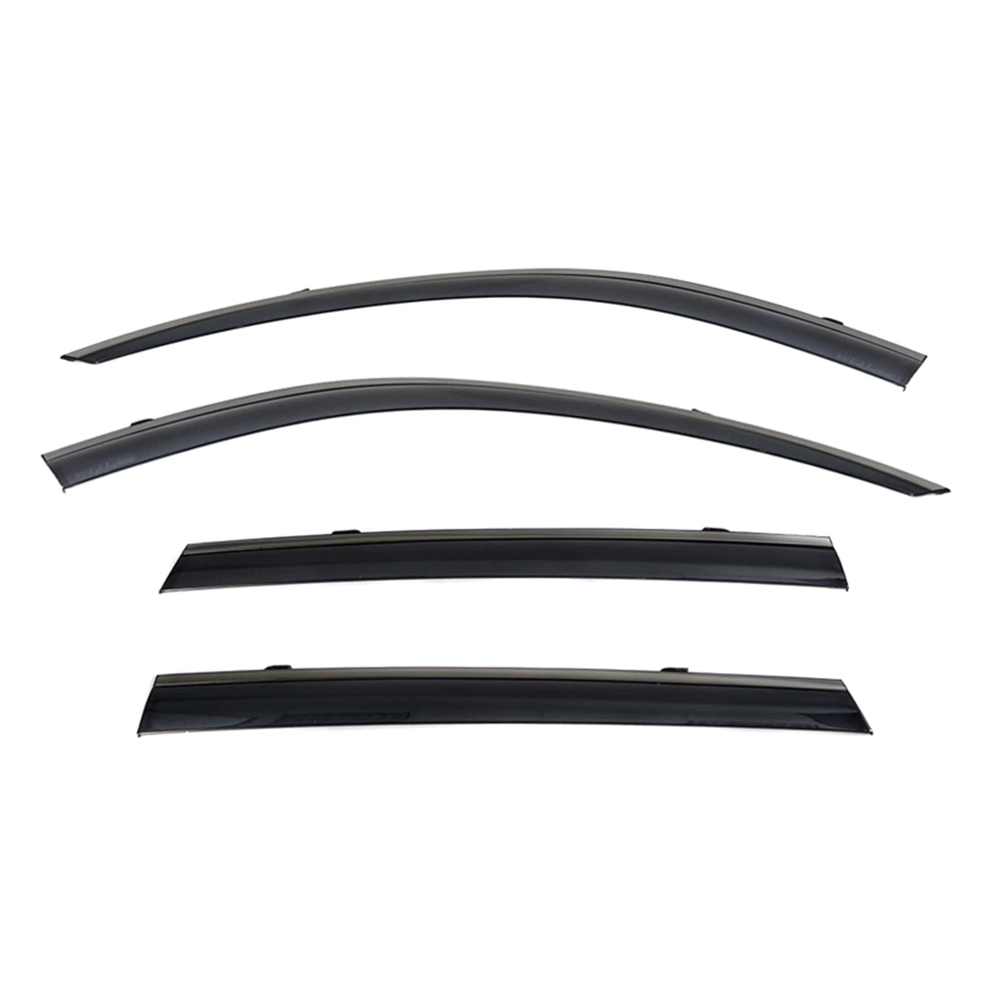 Wellvisors Side Window Visors Wind Deflectors Rain Guard With BlackTrim