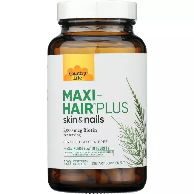 Wellvita Country Life Maxi-Hair Plus Skin & Nails 120 Veg Caps ...