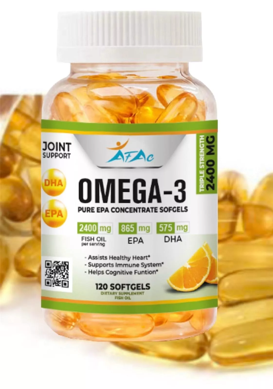 Wellvita OMEGA 3 FISH OIL 1.000 MG DHA 120 CAPSULES Omega3
